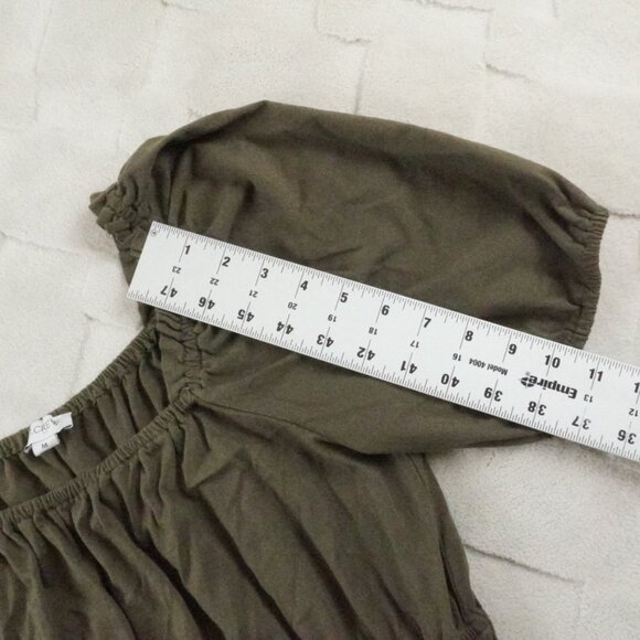 J.Crew Knit Squareneck Mini Dress Womens Medium Puff Sleeve - Picture 10 of 12